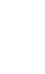 CF Tennis Logo - White3